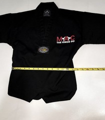 Martial Arts Supply Best Sang Moo Sa Kids MAC Tae Kwon Do Black Uniform Set