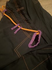 Rare Tatami Fightwear size A3 001 Pants Black Purple Orange Embroidered NWOT