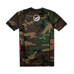 Shoyoroll x Defcon Camo Rash Guard SS & Training Fitted Shorts Bjj No Gi MMA Set