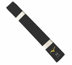Gold Label Judo Black Belt by Mizuno (Made in Japan)