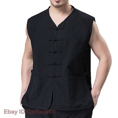 Chinese Kung Fu Tai Chi Vest Sleeveless Garment Martial Arts Wingchun Uniform