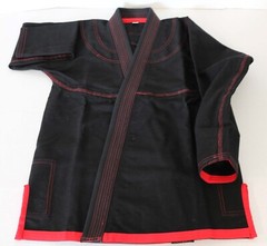 Martial Sports Brazilian Jiu Jitsu Gi Uniform – Black/Red, Free Belt, Free Ship