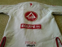 Limited PEGADA LEGACY Gi Gracie Barra A2 Jacket Equipe White Kimono