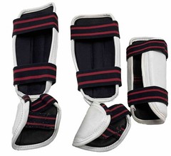 VISION 3 Piece Pads [ Pair – Leg Guards Sm+ (1) Arm Med] TAE KWON DO KARATE JUDO