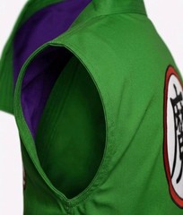 Piccolo Karate Gi Set – Green Sleeveless Anime Uniform with Purple belt