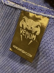 Venum BJJ GI Competitor Single Weave Blue Size A4 Adult Embroidered Patches
