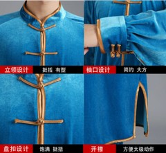 Women Men Martial Arts Uniform Yoga Tai Chi Sets Tang Kung Fu Suit Outfit Thicke