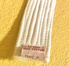 Youth Judo Gi White Cotton Uniform Set Jacket Pants Belt Size 1/150