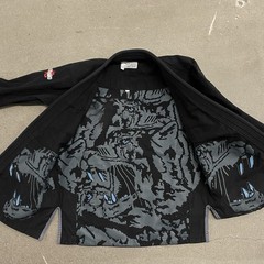 93 Brand Dark Tiger BJJ Gi Black A2 Artist Collab 93Brand x Kimak