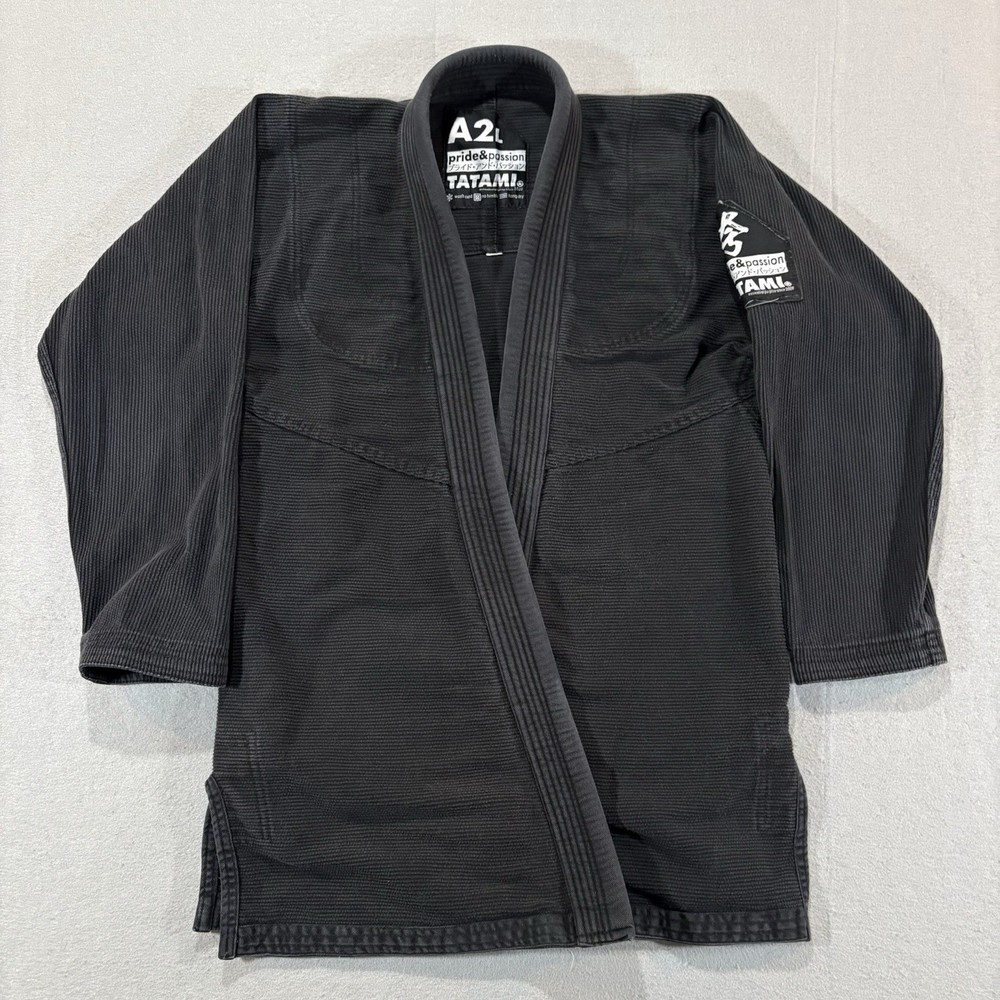 Tatami Jiu Jitsu Gi Adult A2L Black Kimono Top Pride & Passion
