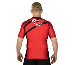 Fuji Vision MMA BJJ Jiu Jitsu ShortSleeve ShortSleeve SS Rashguard – Red