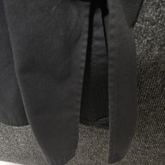 Vtg Black Martial Arts Gi Robe Jacket Karate Jui Jitsu Keikogi Uwagi Taekwondo