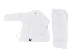 Moospo Taekwondo Judo Dan Dobok Plain Uniform White Blue Red