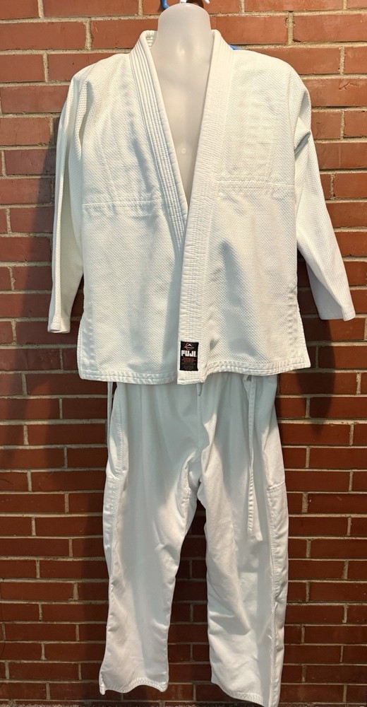 FUJI Gi Kimono Mens A1 White Judo MMA Karate Premium Thick Cotton Blend A3 Pants