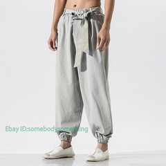 Kung Fu Tai Pants Bloomers Wushu Martial Arts Wing Chun Clothing Training Linen