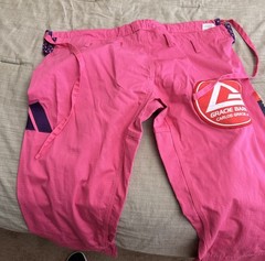 Gracie Barra Adidas Lite Jiu-Jitsu Gi Uniform Set Pink Adult Female Size F4