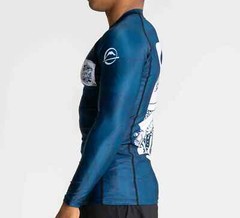 Fuji Maeda Flex Lite Mens MMA BJJ Jiu Jitsu Long LongSleeve LS Rashguard – Blue