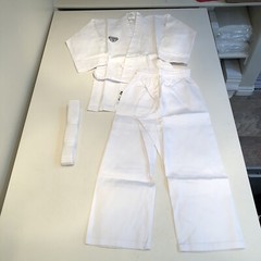 Century Youth Punok Training Uniform With Belt White Size 2