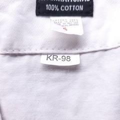 KI International Karate GI Jacket Top Unisex 4 White Heavyweight Cotton KR-98