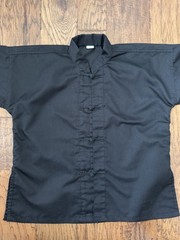 Kids Kung Fu Uniform Top Martial Arts in Black Size 0 Excellent Condition