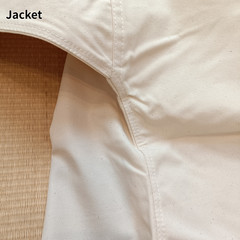 Unbleached Karate Gi Natural Off White Full Contact Canvas Jacket Twill Pants