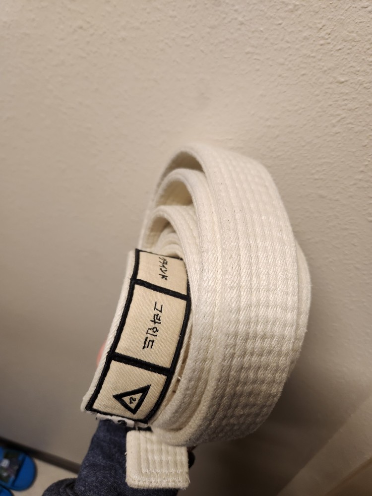 BJJ white Belt (100% Hemp) Made In Korea A4
