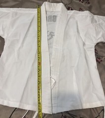 Karate Martial Arts Uniform Size 0000 Child Youth -Tunic Pants Belt White New