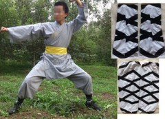 KIDS&adult cotton Shaolin monk suit kung fu martial arts uniforms wushu clothing