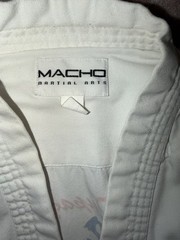 Vintage Martial Arts Gi Jacket Mandeville Karate Macho Martial Arts Brand