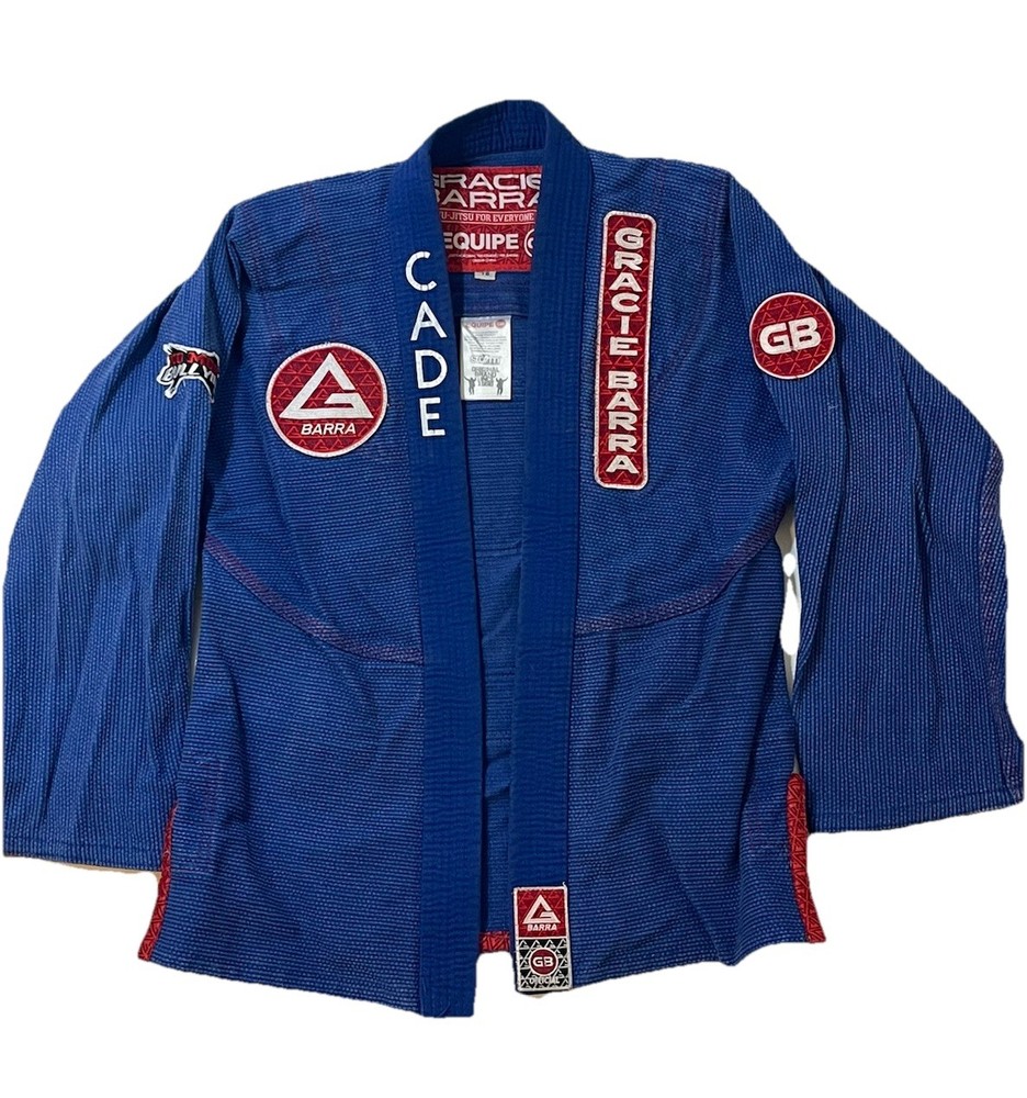 Gracie Barra Equipe Kimono Brazilian Jiu-Jitsu Gi Blue Youth Size Y6