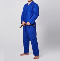 Martial Sports Brazilian Jiu Jitsu Gi Blue Free Belt Free Shipping
