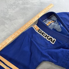 Fuji Sekai World Ranking BJJ Gi Kimono Jacket Blue Mens A1 Brazilian Jiu Jitsu