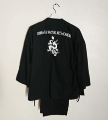 Comba Tai Martial Arts Academy Uniform Black 2 Piece Uniform Set, Size 2 Student
