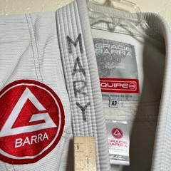 Gracie Barra Gi Top Unisex A3 White Jiu Jitsu BJJ Kimono Uniform