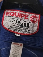 Equipe Storm Kimonds Jitsu Wrap Boys Size Y3 Blue Martial Arts 100% Cotton