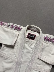 Fuji Kimono Champion Jacket W1 Cherry Blossom Jiu-Jitsu Gi Embroidered Cancer