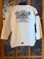Adidas Korea Taekwondo Federation Uniform Top Pullover Long Sleeve White 150cm