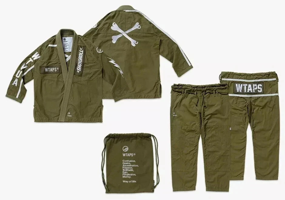 Shoyoroll Batch 113 WTAPS Olive Green BJJ Gi Premium Brazilian Jiu-Jitsu Uniform