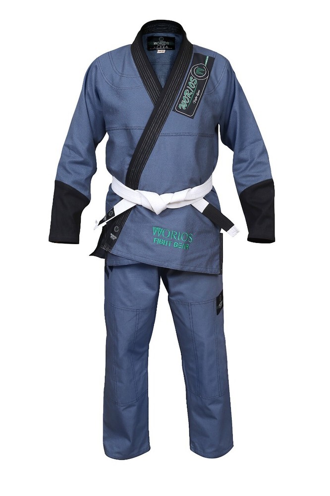 Worios kids Competition Limited Edition JiuJitsu Gi Gray/Black (Elastic Waist)