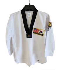 Adidas Taekwondo Oh’s (Uniform) Shirt BlackBelt Club Size 150cm 13-14 Years Old
