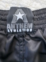 Anthem Athletics Fighting Training Shorts-Black Gray-String Tie-Men’s Large NWOT