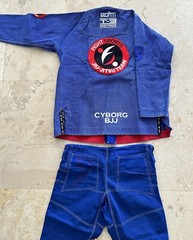 Unisex Storm BJJ Gi Kimono Top And Bottom Size A3 Color Blue