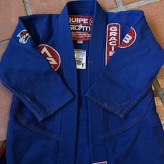 Gracie Barra Storm Kimonos Gi Jiu Jistu Blue Kids Size Y2 Top Only