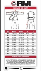 Fuji Suparaito Gamer Jiu Jitsu BJJ Gi Black Lightweight New In Pkg