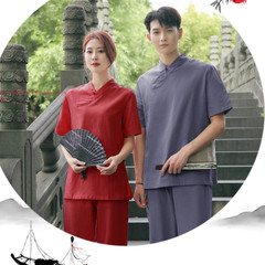 New Women Chinese Martial Arts Wushu Tai Chi Yoga Set Linen Kung Fu Suit Uniform