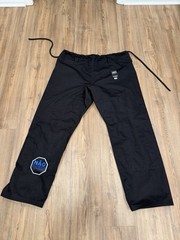 Brazilian Jiu-Jitsu Gi Adult SZ A5( XXL) NÃO PARA! Black Martial Arts Uniform