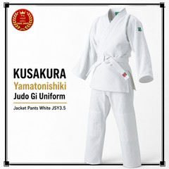 KUSAKURA Yamatonishiki Judo Gi Uniform Jacket Pants White JSY3.5
