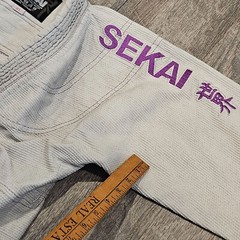 Fuji Sekai Champion Fuji Kimono Women’s Gray/Purple Size W1 BJJ Ju-Jitsu