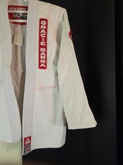 Gracie Barra Equipe Jiu Jitsu Gi Jacket Y6 Kimono White Top Only Size Youth 6