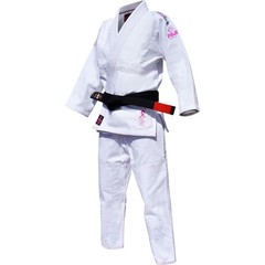 Gi IBJJF Uniform White & Pink 5’2″-5’5″ 120-140lb Womens M(W1) Med Jui-Jitsu